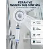 Mineral Taşlı Filtreli Duş Başlığı Güçlü Su Basınçlı Banyo Başlığı