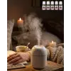 Mini Nemlendirici 5 Esans Hediyeli LED Işıklı Taşınabilir Aromaterapi Buhar Makinesi