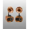 Mini Nostaljik Bluetooth Hoparlör FM Radyo 8 Saat Batarya Yeni Nesil