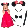 Minnie Mouse Kostüm Seti Taç Kuyruk Papyon Gösteri Seti Bx40