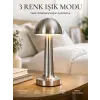 Modern Mantar Masa Lambası Dokunmatik 3 Işık Modlu Şarjlı Kablosuz LED Yeni Nesil