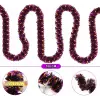 Mor Turuncu Renk 4 Cm Genişlik Garland Çift Renk Sim Süs 180 Cm Bx40