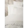 Nakışlı Çift Kişilik Saten Nev Takımı Riley Ekru