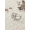 Nautilus Tasarım Gümüş Renk Kadın Yüzük