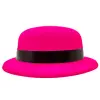 Neon Partisi Pembe Renk Melon Plastik Parti Şapkası