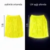 Neon Sarı Hawaii Parti Eteği 40 Cm Bx40