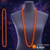 Neon Tcu Boncuk Kolye 80 cm – Retro 80’ler 90’lar Parti Aksesuarı