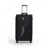 NessiWorld Assn. Siyah Kumaş Unisex Kabin Boy Valiz