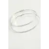Noktalı Metal Halka Küpe 8-10 cm