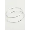 Noktalı Metal Halka Küpe 8-9-10 cm