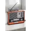Nostaljik Görünümlü USB Girişli Bluetooth Bağlantılı Radyo
