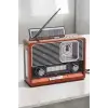 Nostaljik Görünümlü USB Girişli Bluetooth Bağlantılı Radyo