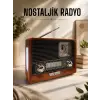 Nostaljik Radyo USB,AUX Ve SD Kart Girişli Bluetooth Bağlantılı