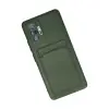 Note 10 Pro Kılıf Kelvin Kartvizitli  - Koyu Yeşil