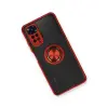 Note 11 Kılıf Montreal Yüzüklü  Kapak - Kırmızı