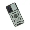 Note 11t Kılıf Pars Lens Yüzüklü  - Yeşil