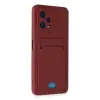 Note 12 4g Kılıf Kelvin Kartvizitli  - Bordo