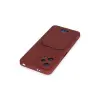 Note 12 4g Kılıf Kelvin Kartvizitli  - Bordo
