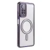 Note 12 Pro 4g Joke Simli Magneticsafe Kılıf - Derin Mor