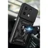 Note 13 4g Kılıf Pars Lens Yüzüklü  - Siyah
