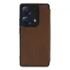 Note 13 Pro 4g Kılıf Flip Cover - Taba