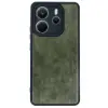 Note 14 4g Kılıf Aras Deri Kapak - Koyu Yeşil