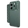 Note 14 4g Kılıf Auto Fus Karbon Kapak - Koyu Yeşil