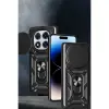 Note 14 Pro Plus Kılıf Pars Lens Yüzüklü  - Yeşil