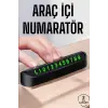 Numaralık Araç İçi Araba Araç Park Numaratör Telefon Numarası Yazma