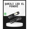 Odak Ayarlı 2000 Lümen Şarjlı LED El Feneri