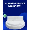 Ofis ve Ev Kullanımı İçin Kablosuz Klavye Fare Seti - Ergonomik ve Pratik