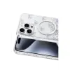Onegif Apple İphone 15 Pro Max Misk Simli Magsafe Kapak - Desen 3