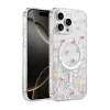 Onegif Apple İphone 16 Pro Max Misk Simli Magsafe Kapak - Desen 4