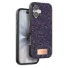 Onegif Apple İphone 17 Bright Simli Kapak - Derin Mor