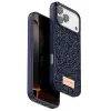 Onegif Apple İphone 17 Pro Max Bright Simli Kapak - Mavi