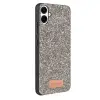 Onegif  Galaxy A07 4g Bright Simli Kapak - Gümüş