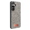 Onegif  Galaxy A37 5g Bright Simli Kapak - Gümüş