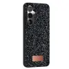 Onegif  Galaxy S24 Fe Bright Simli Kapak - Siyah
