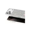 Onegif  İphone 17 Pro Bright Simli Kapak - Beyaz