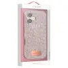 Onegif  İphone 17 Pro Max Bright Simli Kapak - Pembe