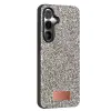 Onegif Samsung Galaxy S24 Bright Simli Kapak - Gümüş