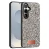 Onegif Samsung Galaxy S25 Bright Simli Kapak - Gümüş
