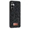 Onegif Samsung Galaxy S25 Bright Simli Kapak - Siyah