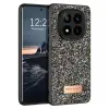 Onegif Xiaomi Redmi Note 14 Pro 4g Bright Simli Kapak - Gümüş