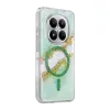 Onegif Xiaomi Redmi Note 15 4g Lotus Simli Magsafe Kapak - Yeşil