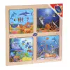 ONY-343/344/345/346 Ahşap Eğitici 4lü Puzzle -Onyıl