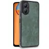 Oppo A38 Kılıf Aras Deri Kapak - Koyu Yeşil