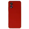 Oppo A38 Kılıf First Silikon - Kırmızı