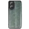 Oppo A38 Kılıf Flip Cover - Koyu Yeşil