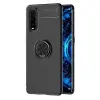 Oppo Find X2 Kılıf Range Yüzüklü Silikon - Siyah